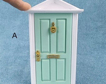 tooth fairy wooden Door Dollhouse miniature gifts 1/12 scale model toy multiple colour