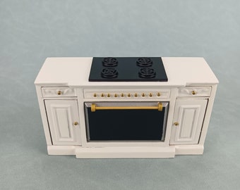Miniature Dollhouse 1:12 Scale cooktop/cupboard