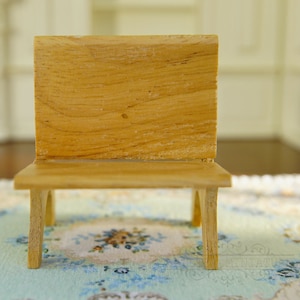 1/12 Dollhouse Folding Chair Outdoor Wooden Handmade Elegant