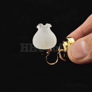 Miniatur Licht Puppenhaus 1/12 skala Einkopf Wandlampe decortion diy Spielzeug Geschenk LED kann aufleuchten
