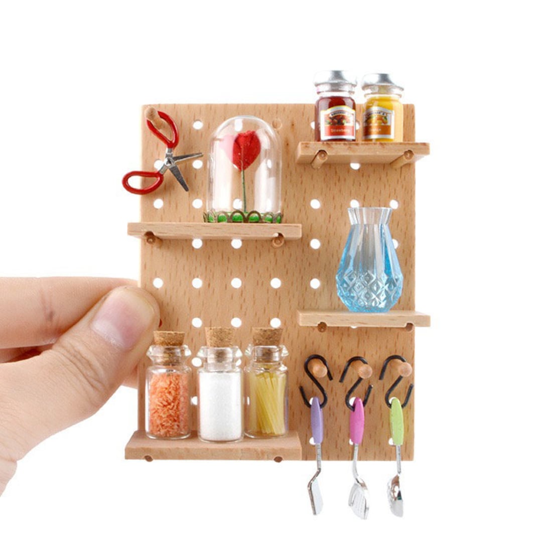 Miniature Doll 1/6 Scale Doll Hole Board/wall Shelf Well Hand - Etsy