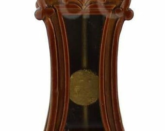 miniature 1/12 scale dollhouse furniture Fine carving European retro grandfather clock