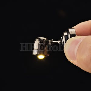 miniature light dollhouse 1/12 scale Metal wall light decortion diy toys gift LED can light up