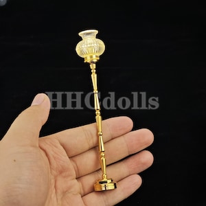 miniature light dollhouse Lantern shape/Floor lamp 1/12 scale decortion diy toys gift LED can light up