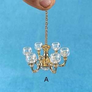 Miniatur Pendellampe Exquisites Puppenhaus 1:12 / selbstklebend / kann nicht aufleuchten