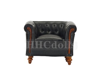 thumbnail image 2 of Dollhouse Couch 1:12 Scale Model Accessories Ornament Modern Miniature Couch 2 of 11