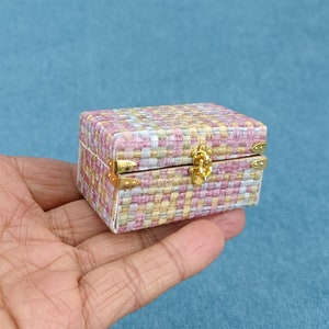 dollhouse Various color suitcase miniature 1/12 scale decortion diy toys H