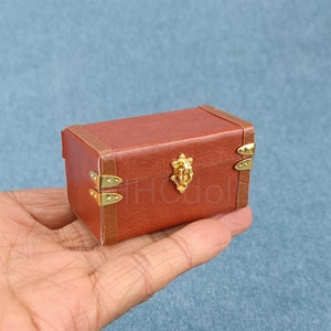 dollhouse Various color suitcase miniature 1/12 scale decortion diy toys F