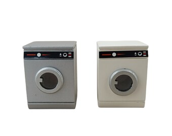MagiDeal Mini Lavatrice Per Casa Delle Bambole | Scala 1:12, Accessorio In Miniatura, Colore Bianco | Giocattolo Per Bambini - 2