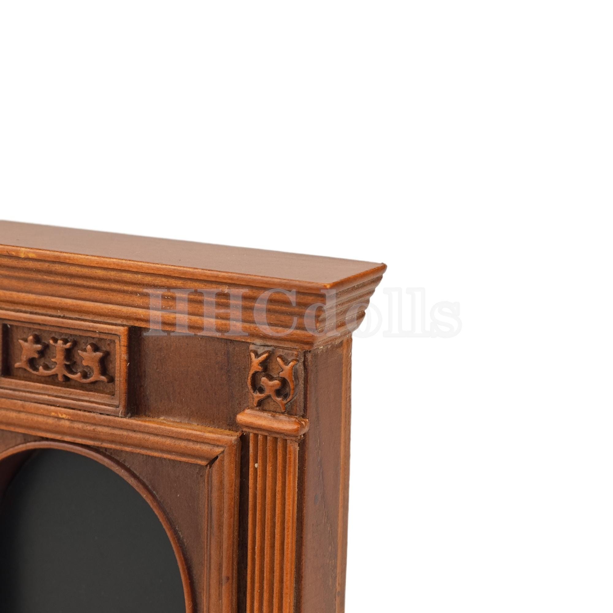 Cheminée Ornée En Résine Pour Maison De Poupée 1/12 - Décoration Miniature