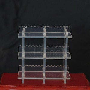 Miniature Dollhouse 1:12 Scale Transparent acrylic desktop storage rack model toy