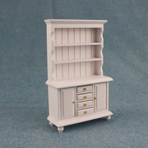 1/12 Wooden Cabinet Bookcase Cupboard Handmade Fine Dollhouse Furniture