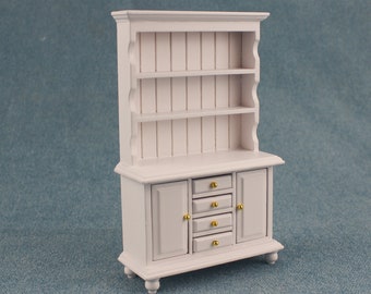 1/12 Wooden Cabinet Bookcase Cupboard Handmade Fine Dollhouse Furniture