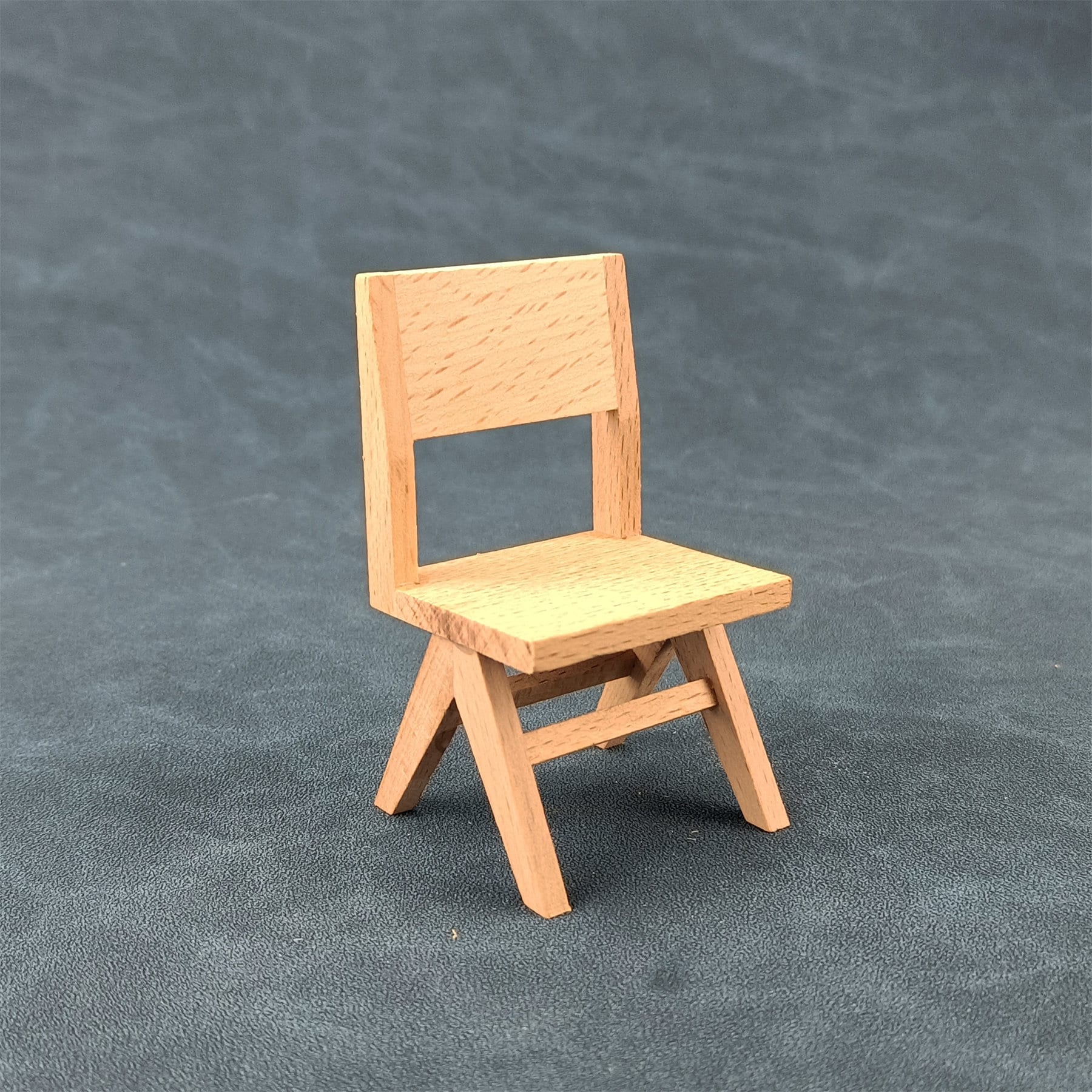 木製おもちゃの椅子モデル ドールハウス ミニチュア家具 1/12スケール