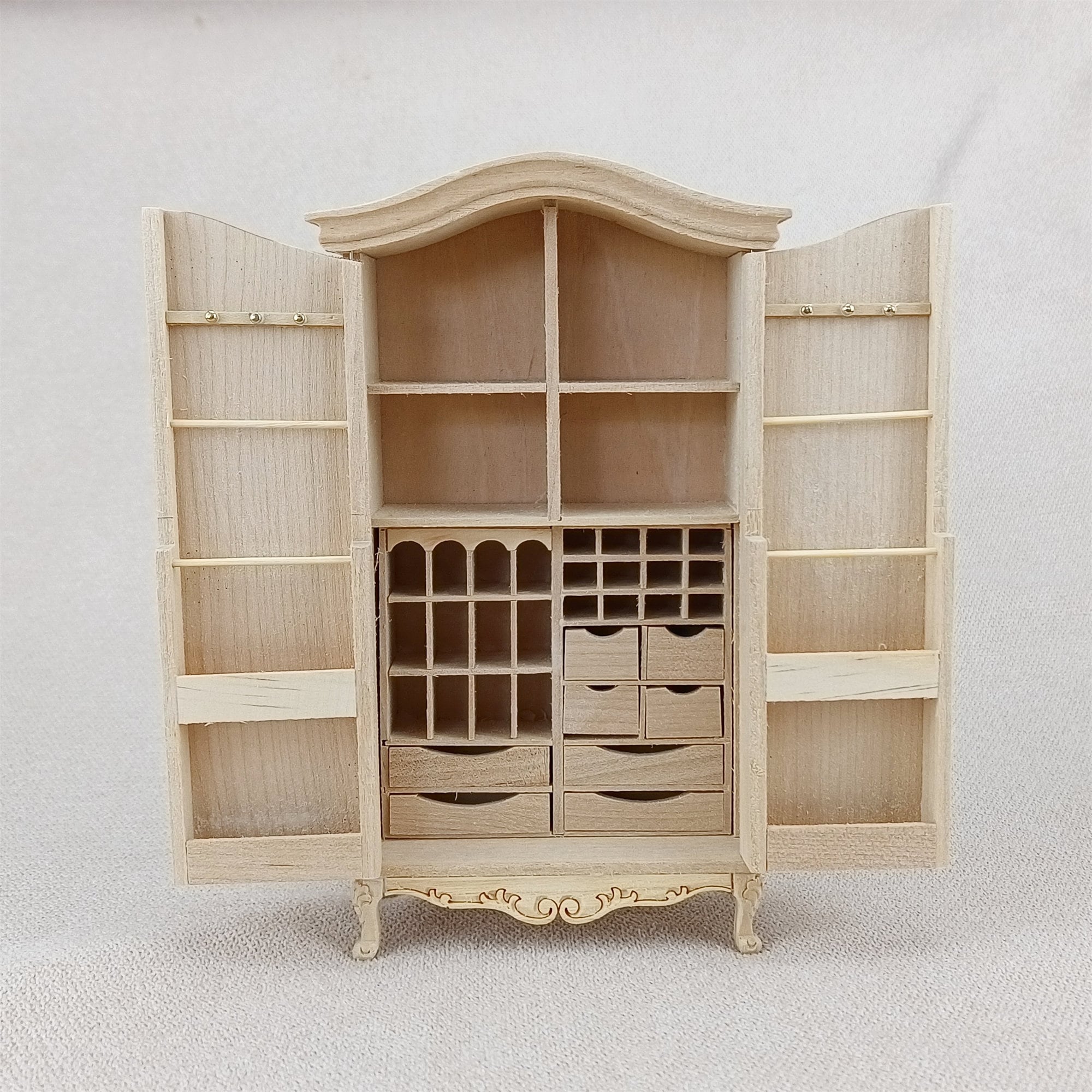 Unfinished 2024 wood wardrobe
