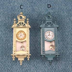 Dollhouse Miniature Clock Vintage Mini Decoration Artisan Photography ...