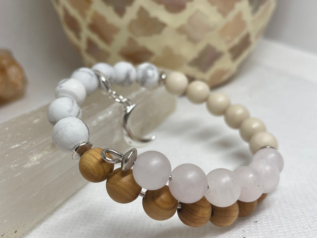 Rose + Wood Cycle Tracking Bracelet - Menstruation - Period Tracking ...