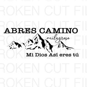 Abres Camino Svg Milagrosa Svg Luz En Tinieblas Svg Waymaker Etsy Acógeme bajo tu protección, guíame y condúceme por el buen camino mis problemas sean resueltos y llegar alas personas más necesitadas te ruego señor juan del camino que sea cumplido para cumplirte también a todo ser. abres camino svg milagrosa svg luz en