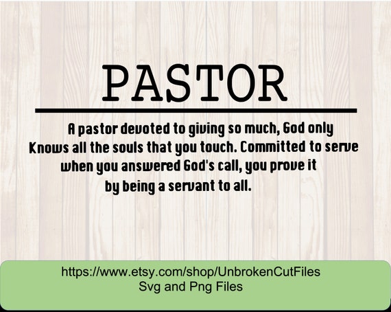 Pastor Svg Pastor Appreciation Svg Pastor Gifts - Etsy Finland