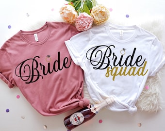 Bride Squad svg, Wedding, Bride Shirts, Apparel, Bride, Ring, Bridal party