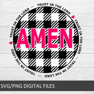 Amen PNG Digital Design Download, trust in the lord png, retro christian designs, religious png, bible verse png, jesus png, christian png