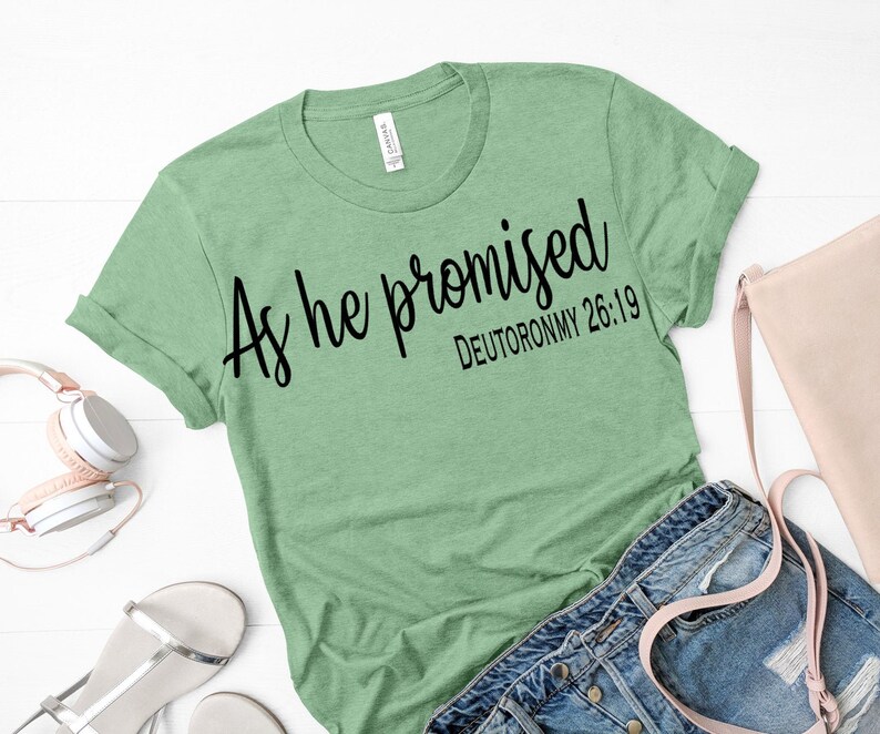 Download As he promised svg christian t shirts svg inspirational | Etsy