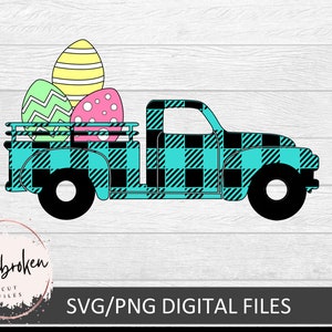 Easter Truck Svg, Eggs Svg, Vintage truck svg, Easter eggs trucks svg