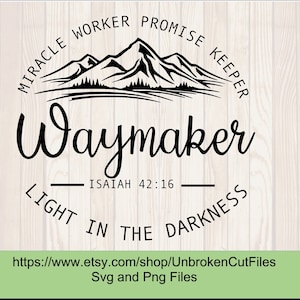 waymaker Svg, Miracle Worker, Promise Keeper, My god, Christian svg, religion svg, women t shirt