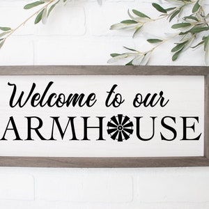 Welcome To our Farmhouse PNG and SVG File, Farmhouse Signs, Welcome Signs, Farmhouse png and svg Files, Welcome png and sig files