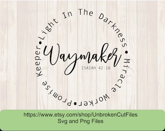 Waymaker Svg, Miracle Worker, Promise Keeper, My god, Christian svg, Religion svg, Frauen T-Shirt