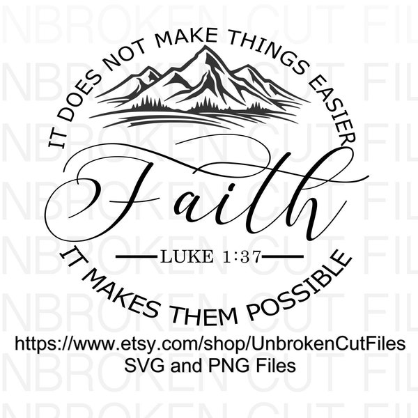 Faith Svg, Cross Svg, Luke 1:37 Svg, She Is Clothed With Strength And Dignity And Laughs Without Fear Of The Future, Christian Svg