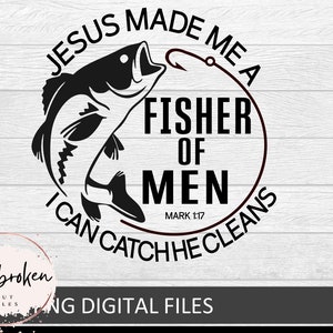 Fisherman Shirt | Mens Christian Shirt, Mens Christian Gifts, Fisherman Gift, Fishing Shirt, Dad Gifts, Fisher of Men Shirt, Fishing Gifts