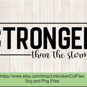 Stronger than the storm svg, Strong svg, Brave svg, Cancer svg, Chonic illness