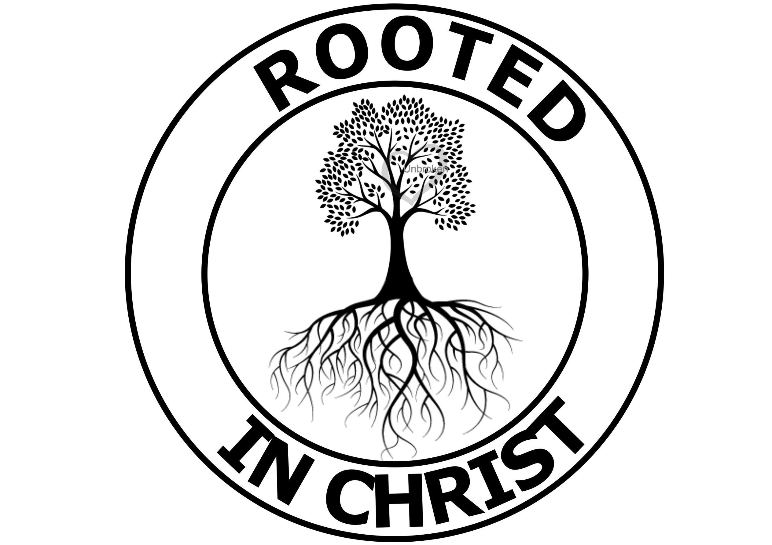 Rooted in Christ SVG/PNG - Etsy