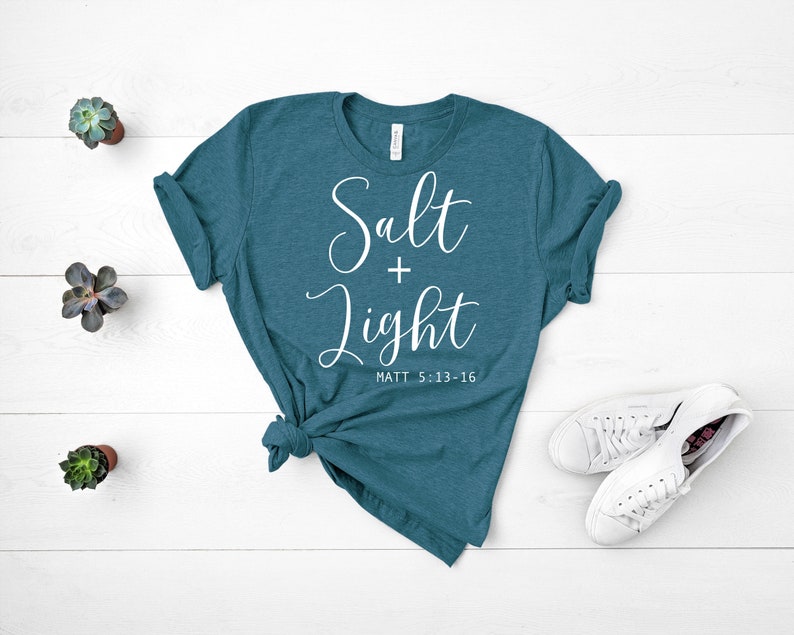 Download Salt And Light Women S Christian T Shirt Svg Christian Etsy