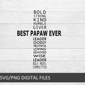 papa, Leader, Man of God Svg, Father's Day, Papa gifts, Grandpa svg, Grandparents, Man of faith