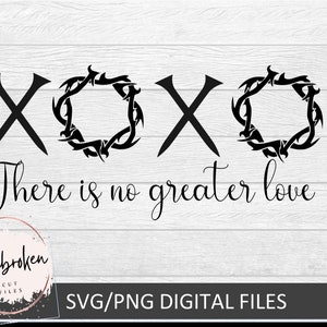 xoxo svg, No hay mayor amor svg, Cartas de amor originales, Pascua svg