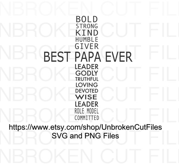 Free Free 208 Fathers Day Svg Best Papa Ever Svg SVG PNG EPS DXF File
