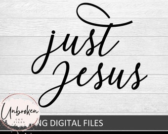 Just Jesus SVG, Jesus over everything Svg, Glaube Svg