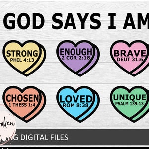 God Says I am Valentine Png, Jesus Valentine png, Christian Valentine png, Valentine Bible Verse png, Retro Valentine png,God Valentine