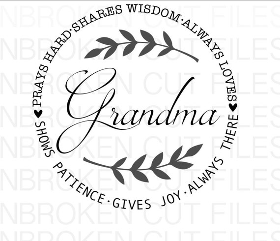 Download Grandma Svg Mother S Day Svg Mom Svg Grandmother Svg Etsy