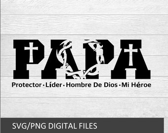 La Mejor Vida Papa SVG, Spanish Father's Day Design (Digital Download)