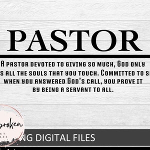 Pastor svg, Pastor appreciation Svg, Pastor gifts