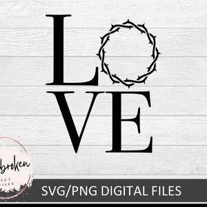 Crown of Thorns, Love svg, Easter, He is risen, He is Alive, Religious svg