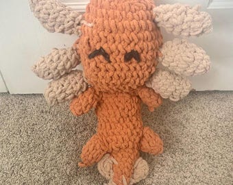 Axolotl SQUISH Amigurumi Crochet Pattern · Free DIY Video Tutorial quick easy cute yarn kids therapy toy autism anxiety sensory gift