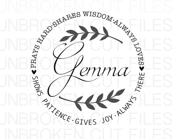 Download Gemma Svg Grandma Svg Mother S Day Svg Mom Svg Etsy