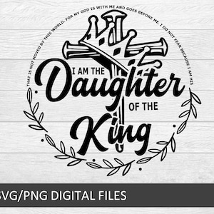 Tochter des Königs, wunderbar und ängstlich gemacht, ich bin Kind Gottes PNG- und SVG-Downloads, Bibelstellen.