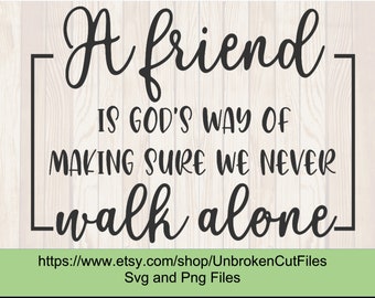 Never Walk Alone Svg Etsy