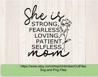 Mother's Day Quote SVG Cutting File For Cricut, Cameo Silhouette | Mom Quote Cuttable File | Mother Inspirational Quote Cut File