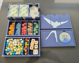 Wingspan Game Storage Box – Organiser for Cards, Dice & Tokens